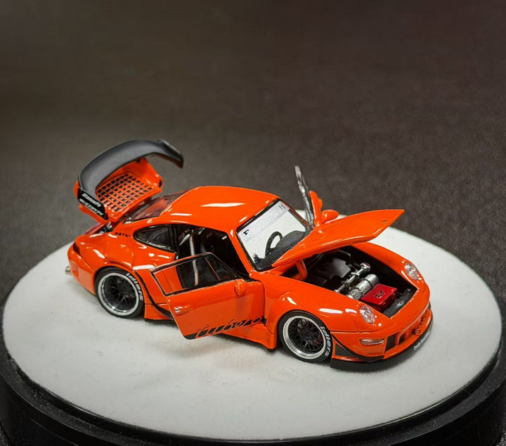 [Preorder] PGM 1:64 Porsche RWB 993 Thermal Orange PGM-640315 (2 Versions)
