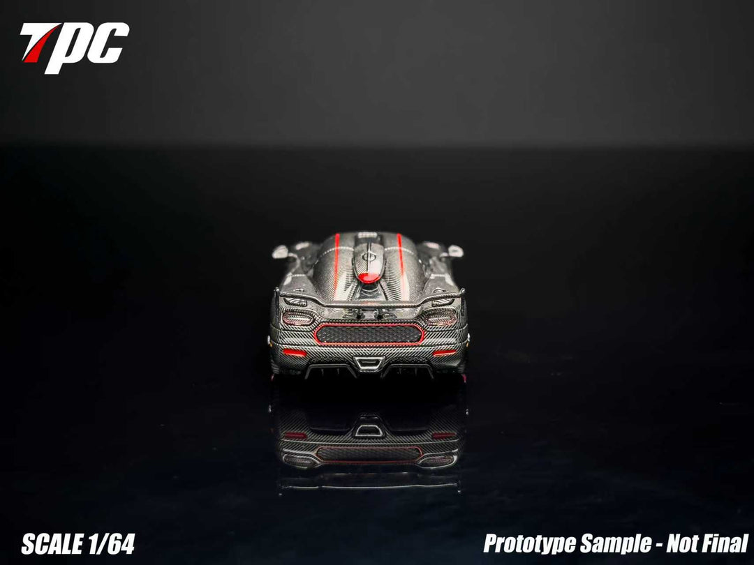 [Preorder] TPC 1:64 Koenigsegg Agera RS Carbon Fiber Red Stripe