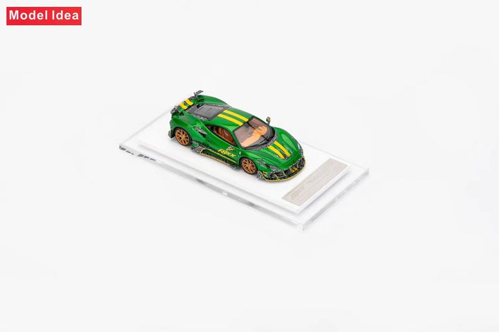 [Preorder] Model Idea 1:64 Ferrari F8 Tributo Mansory F8XX - Green