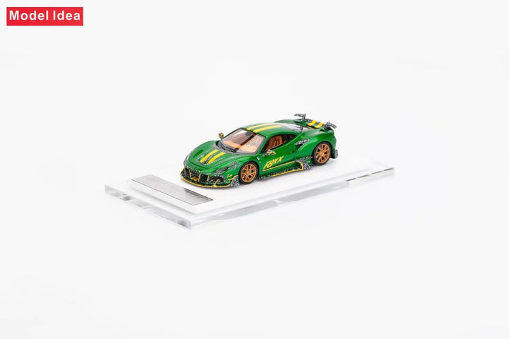 [Preorder] Model Idea 1:64 Ferrari F8 Tributo Mansory F8XX - Green