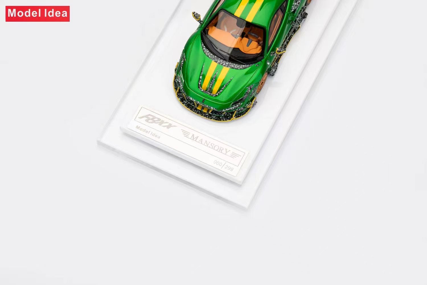 Model Idea 1:64 Ferrari F8 Tributo Mansory F8XX - Green – Horizon