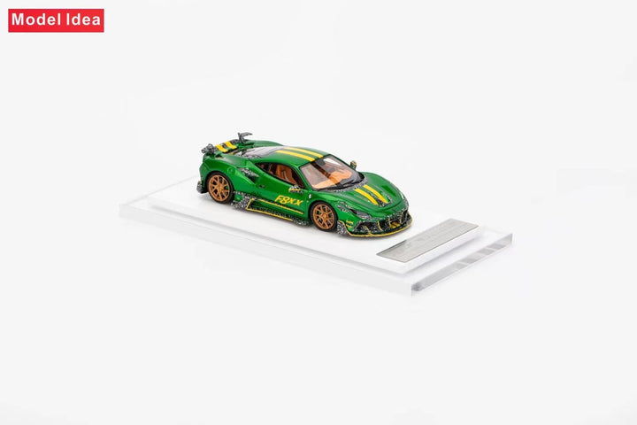 [Preorder] Model Idea 1:64 Ferrari F8 Tributo Mansory F8XX - Green