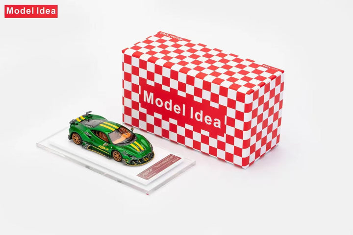 [Preorder] Model Idea 1:64 Ferrari F8 Tributo Mansory F8XX - Green