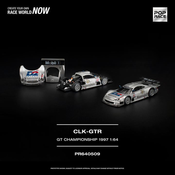 [Preorder] POPRACE 1:64 MERCEDES-BENZ AMG CLK GTR - FIA GT CHAMPIONSHIP 1997 PR640509