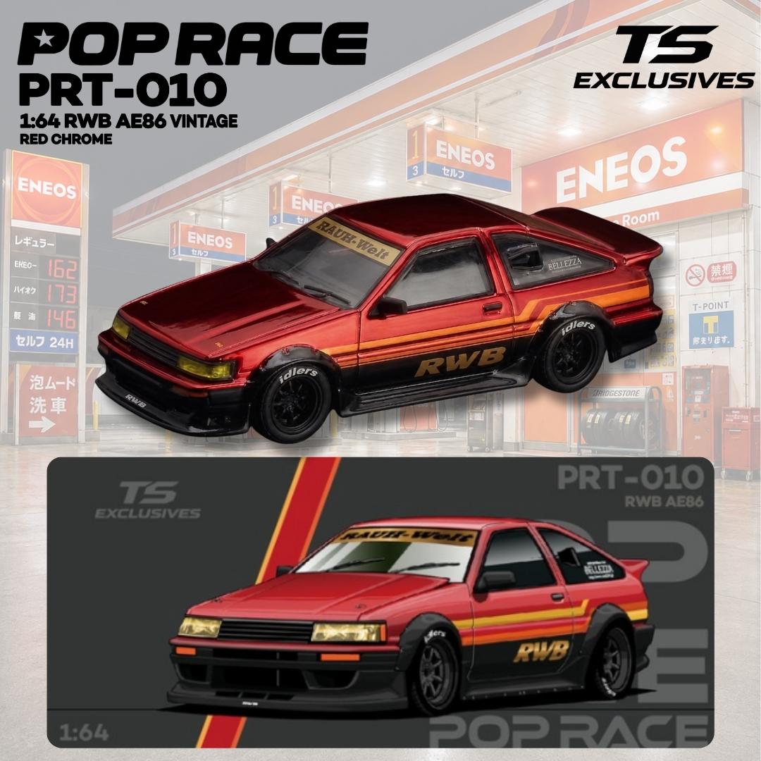 [Preorder] POPRACE x TS Exclusives 1:64 Toyota RWB AE86 PRT010
