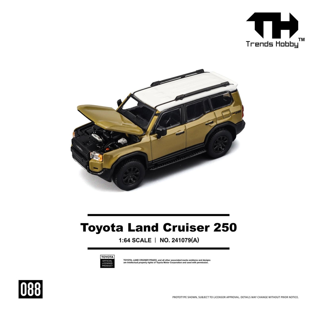 [Preorder] Trends Hobby 1:64 Toyota Land Cruiser 250 - BLU / SAND 241079(B) / 241079(A)