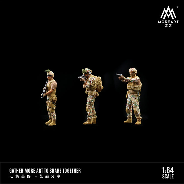 [Preorder] MoreArt 1:64 Combat Soldiers A Set