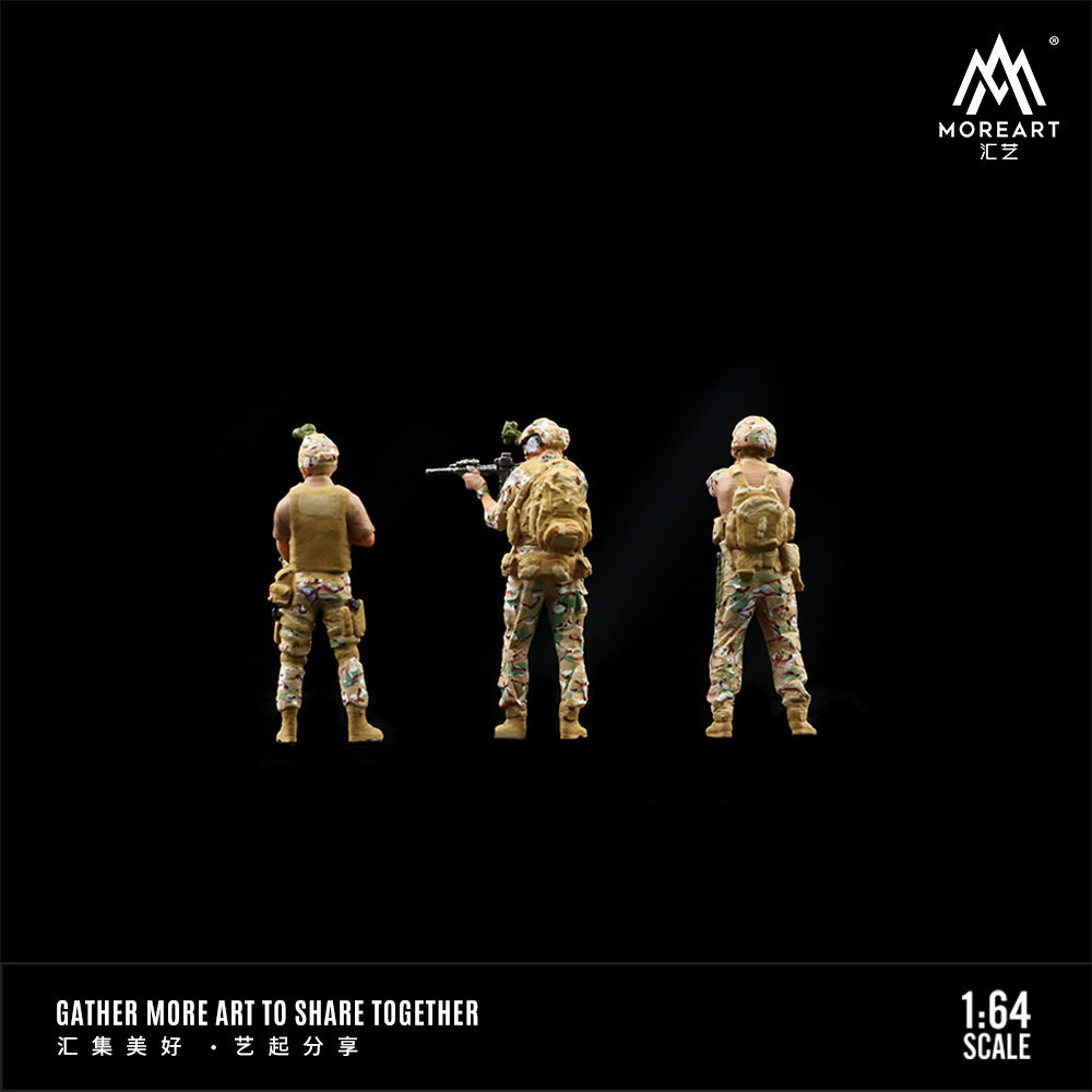 [Preorder] MoreArt 1:64 Combat Soldiers A Set