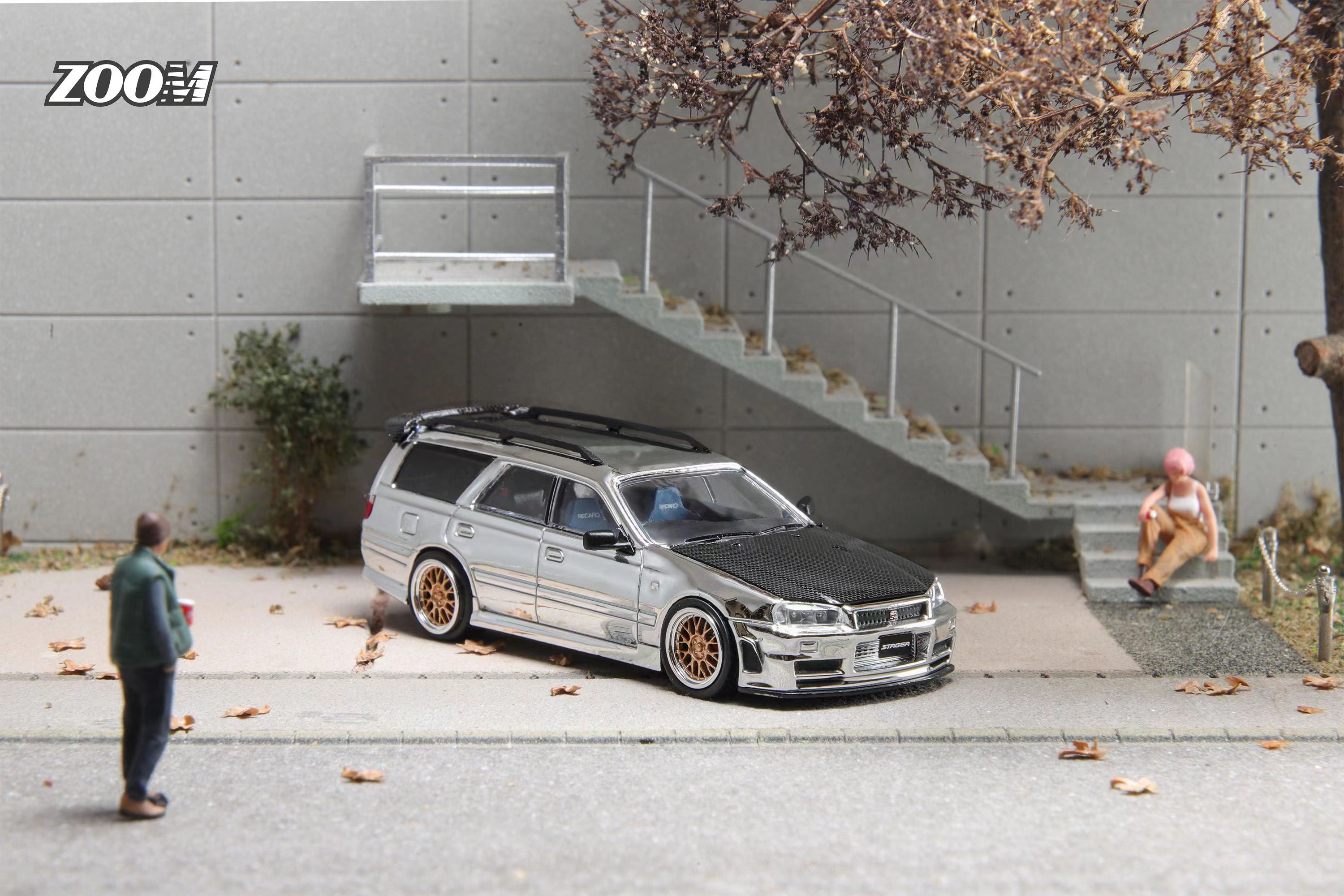 Zoom 1:64 Nissan Stagea 260RS Silver – Horizon Diecast
