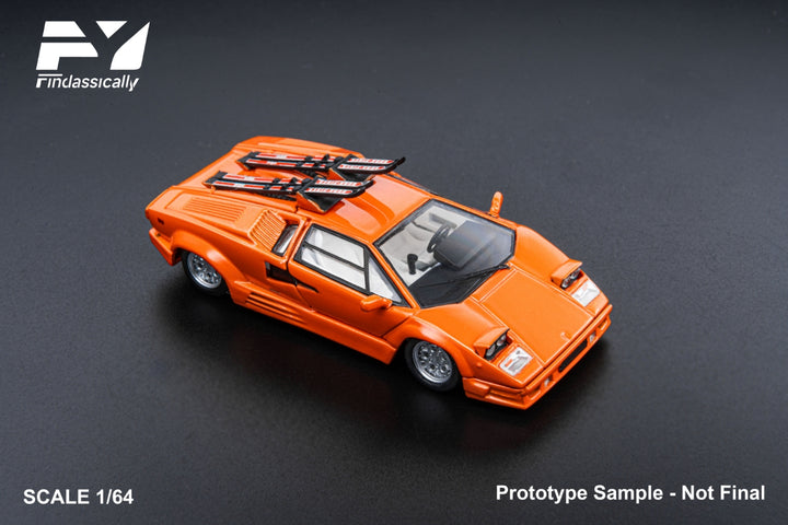 [Preorder] Finclassically 1:64 Lamborghini Countach LP5000 Sled Edition - orange
