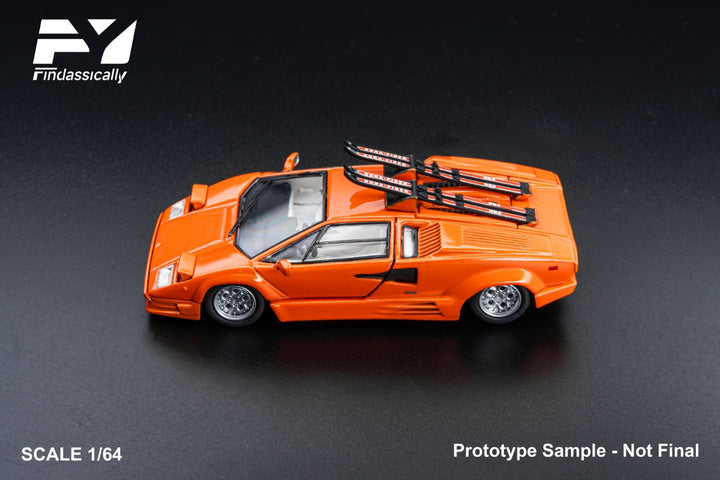[Preorder] Finclassically 1:64 Lamborghini Countach LP5000 Sled Edition - orange