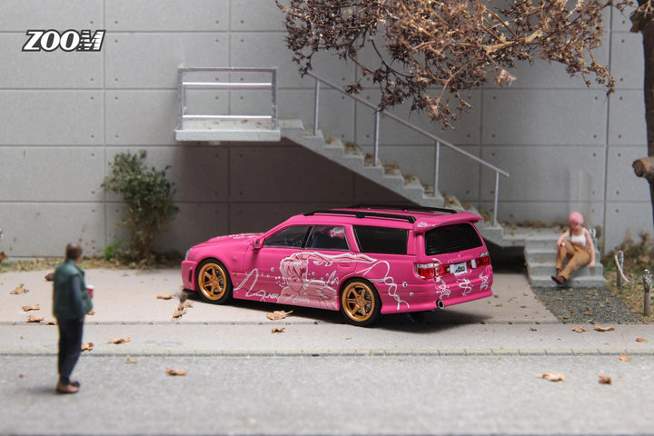 [Preorder] Zoom 1:64 Nissan Stagea 260RS Rose Pink
