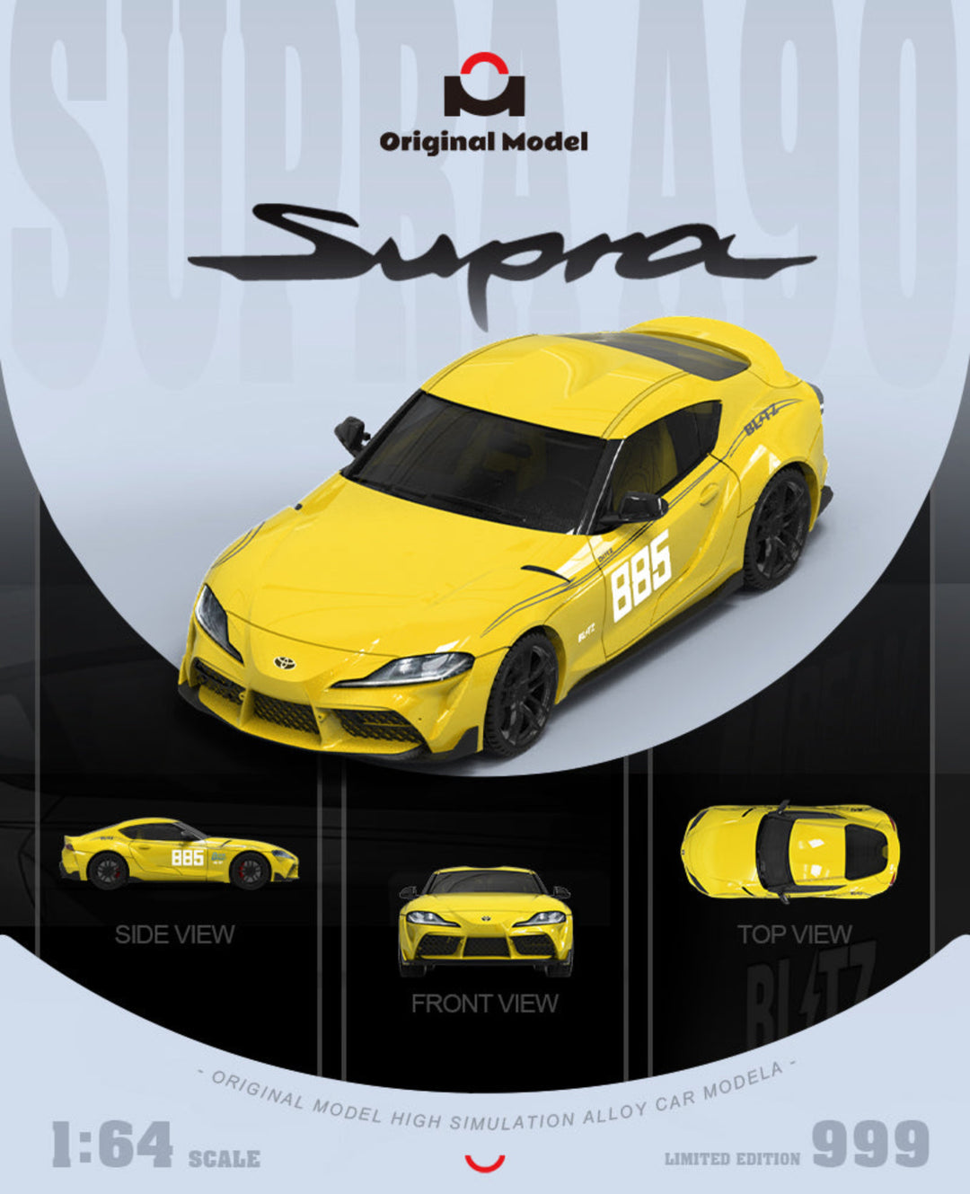 [Preorder] Original Model 1:64 Toyota supraA90 Initial D MT GHOST