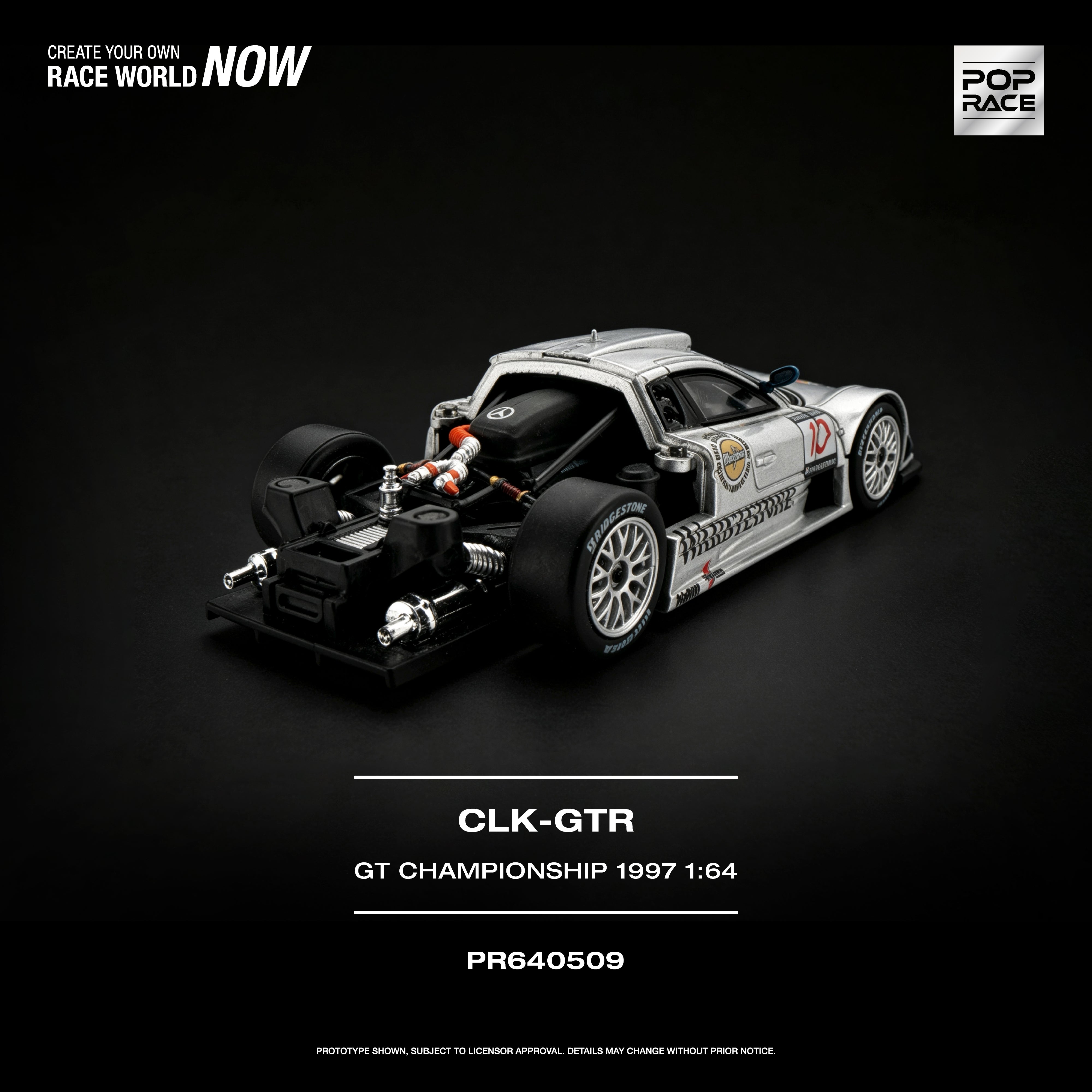 Preorder] POPRACE 1:64 MERCEDES-BENZ AMG CLK GTR - FIA GT