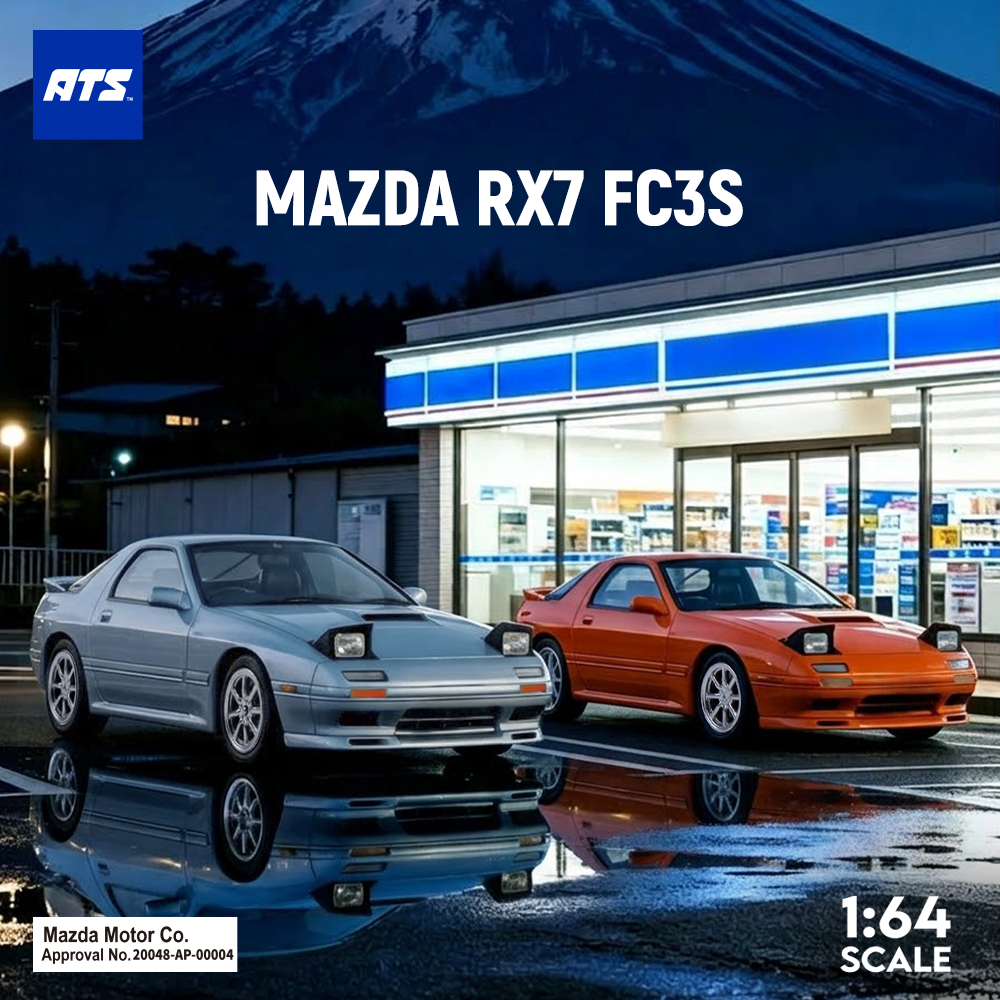 [Preorder] ATS Model 1:64 Mazda RX-7 FC3S (2 Colours) ATS880211/ ATS880212