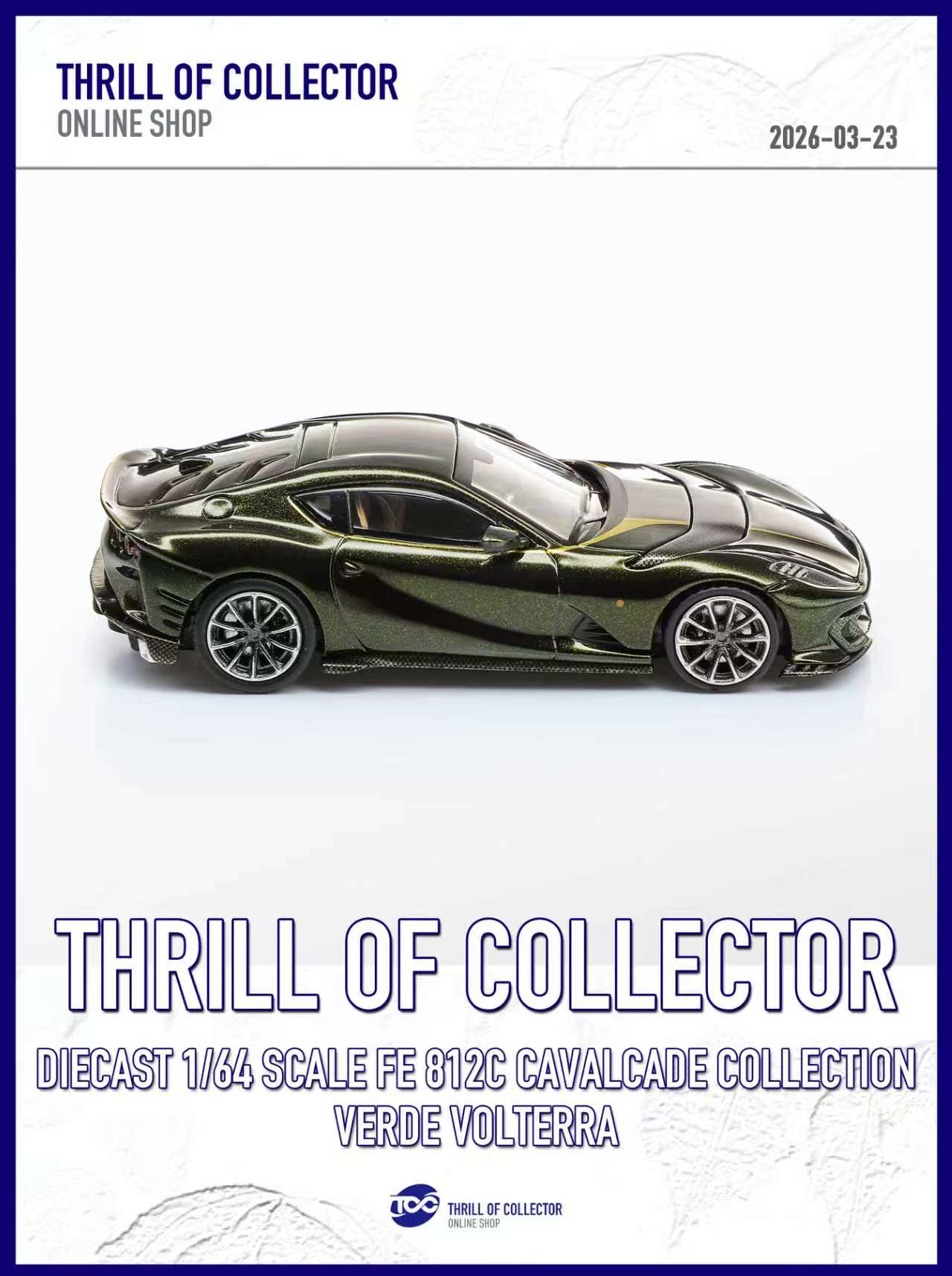 TOC 1:64 Ferrari 812C 3.0 CAVALCADE COLLECTION (4 Colours
