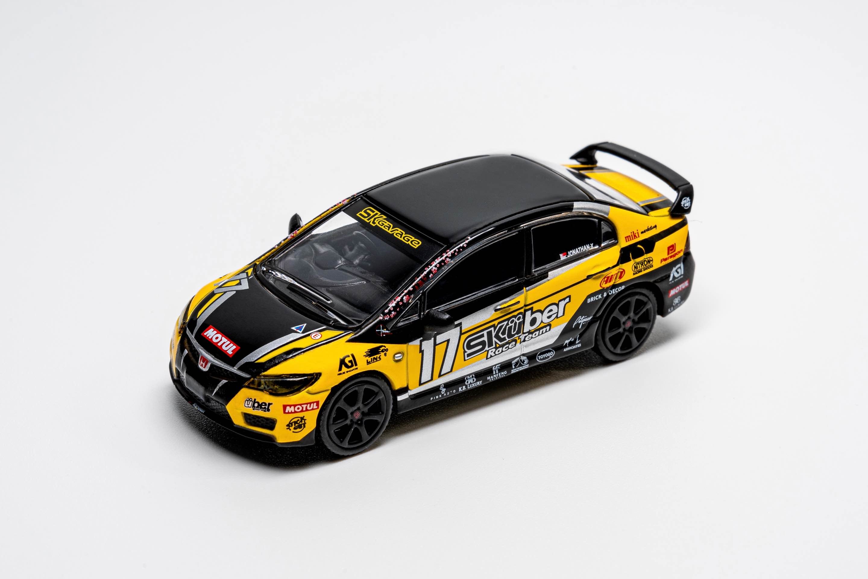Preorder] DCT 1:64 Honda Civic Type R 2007 - Racing RHD LL-021-333