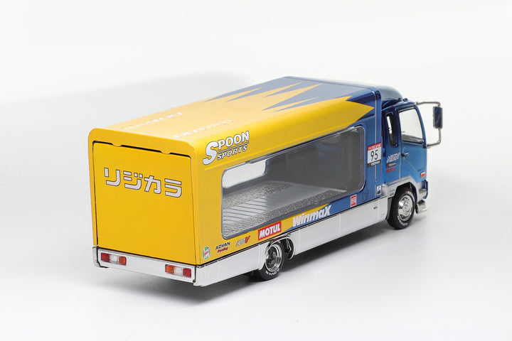 [Preorder] Shadow Pro 1:64 Mitsubishi Fuso Fighter(1024) 2017 -SPOON CHROME BLUE (RHD) KS-063-556