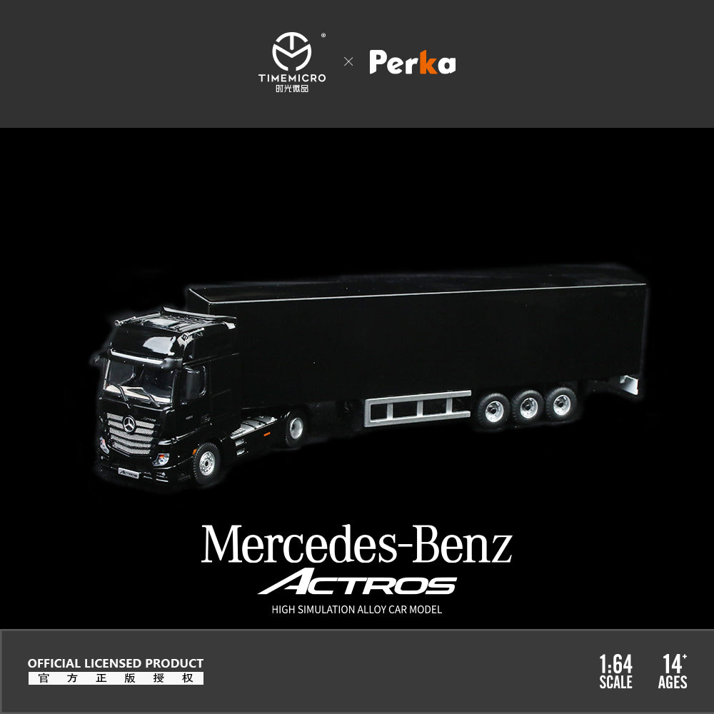 ミニカー TimeMicro & Perka 1/64 Benz Actros DHL Preorder] TimeMicro + Perka 1:64 Mercedes Actros Container