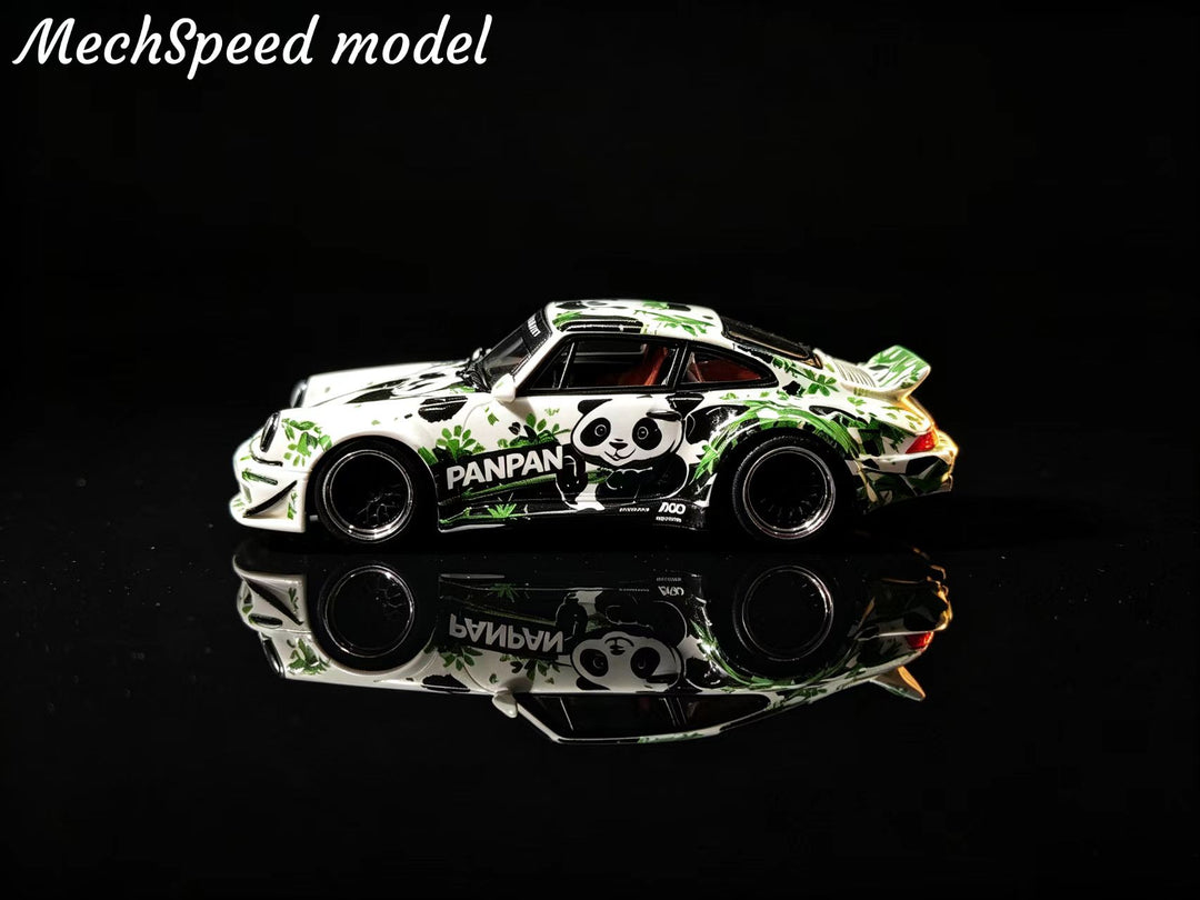 [Preorder] MechSpeed 1:64 Porsche 911 RWB 964 Guofeng (National Style) Panda Livery