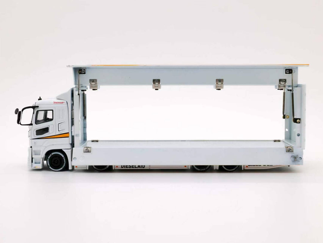 [Preorder] Tubro Truck 1:64 Super Great LBWK Mitsubishi Fuso Yellow Lightning Silhouette Livery