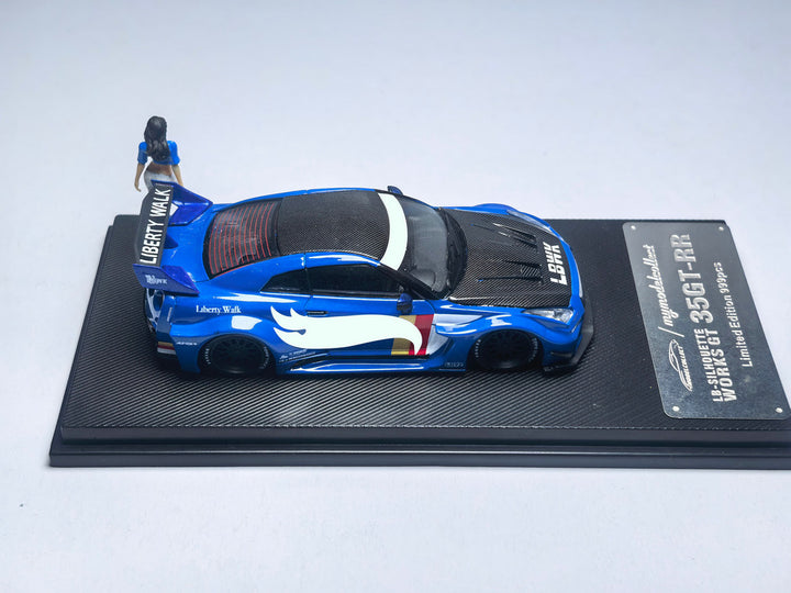 [Preorder] Model Collect 1:64 Nissan LB GTR GT Blue White Striped MC640005E