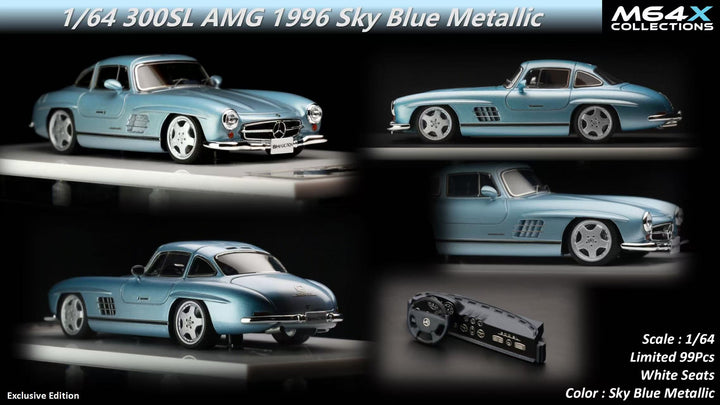 M64X 1:64 Vintage Mercedes-Benz 300SL AMG 1996 (2 Colours)