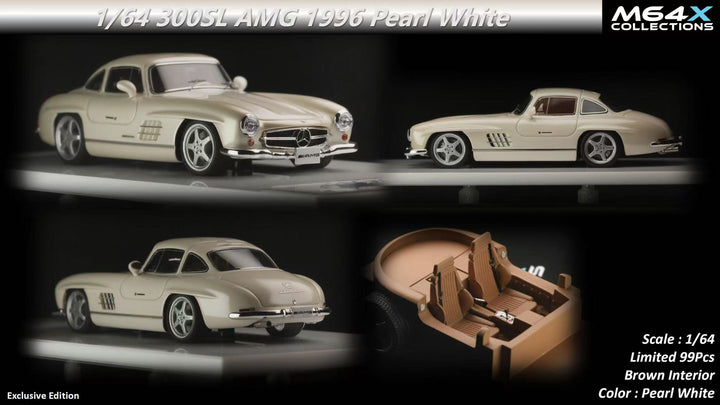M64X 1:64 Vintage Mercedes-Benz 300SL AMG 1996 (2 Colours)
