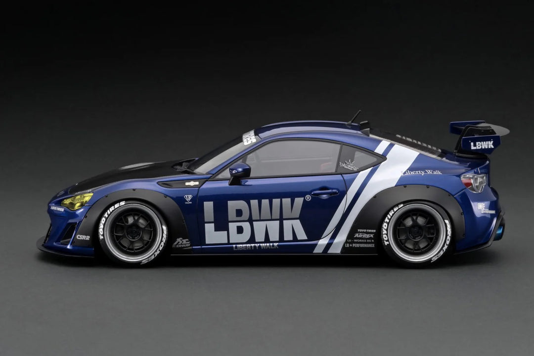 Ignition Model 1:18 LB nation 86 WORKS Full Complete ver.1 Blue Metall ...