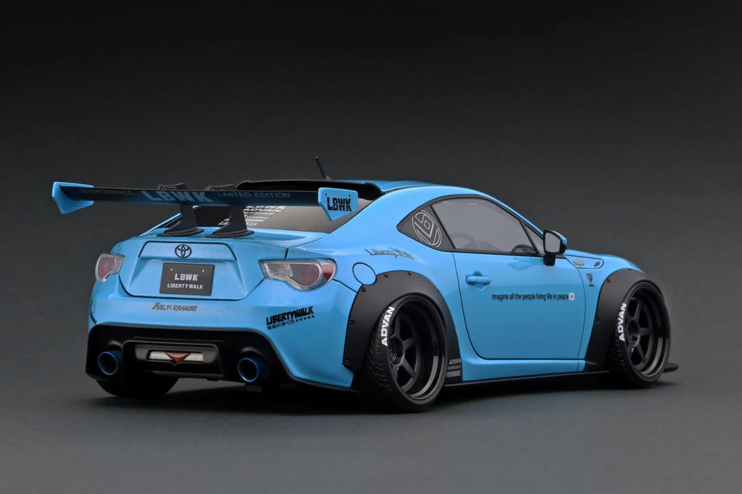 Ignition Model 1:18 LB nation 86 WORKS Full Complete ver.1 Light Blue ...