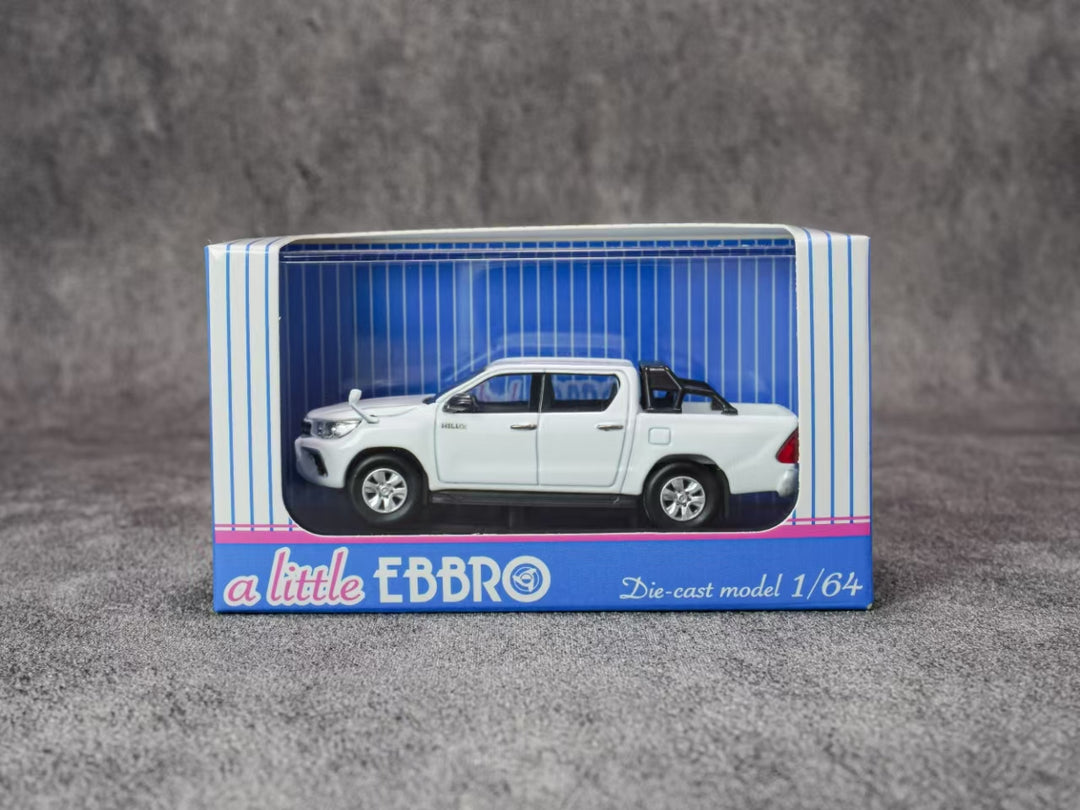 [Preorder] Ebbro Model 1:64 Toyota Hilux - White