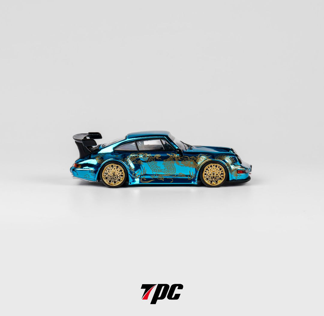 [Preorder] TPC 1:64 Porsche RWB964 Chrome Blue/ Transparent Blue (2 Colours)