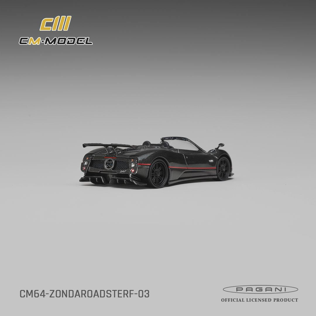 [Preorder] CM Model 1:64 Pagani ZondaF Roadster Montecarlo Gray CM64‑ZONDAROADSTE‑RF‑03