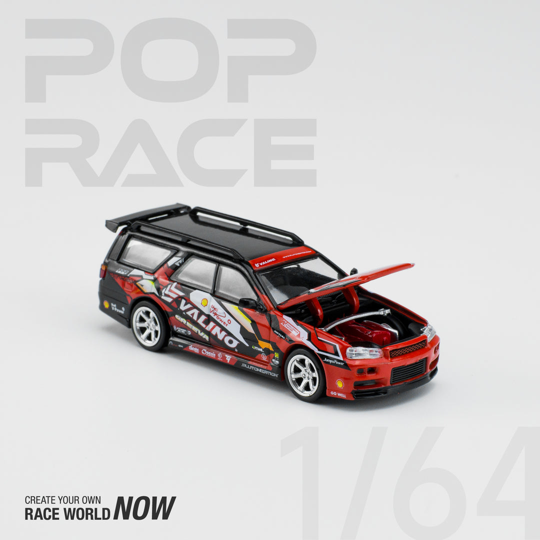 POPRACE 1:64 NISSAN STAGEA SHELL- Toyeast PR640038