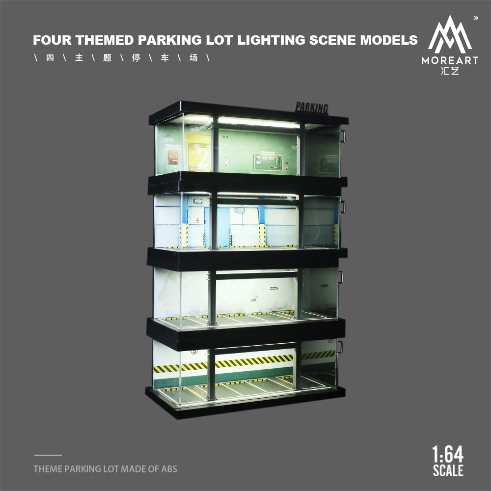 [Preorder] MoreArt 1:64 FOUR THEMED PARKING LOT LIGHTING SCENE MODELS (4 Versions)