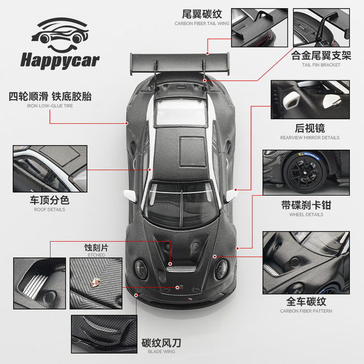 [Preorder] HappyCar 1:64 Porsche 911 GT3R Racer (2 Versions)