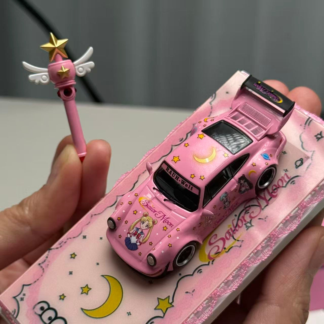 [Preorder] ZJWJ Model 1:64 Porsche Rauh-Welt RWB964 Widebody Modified Version Sailor Moon