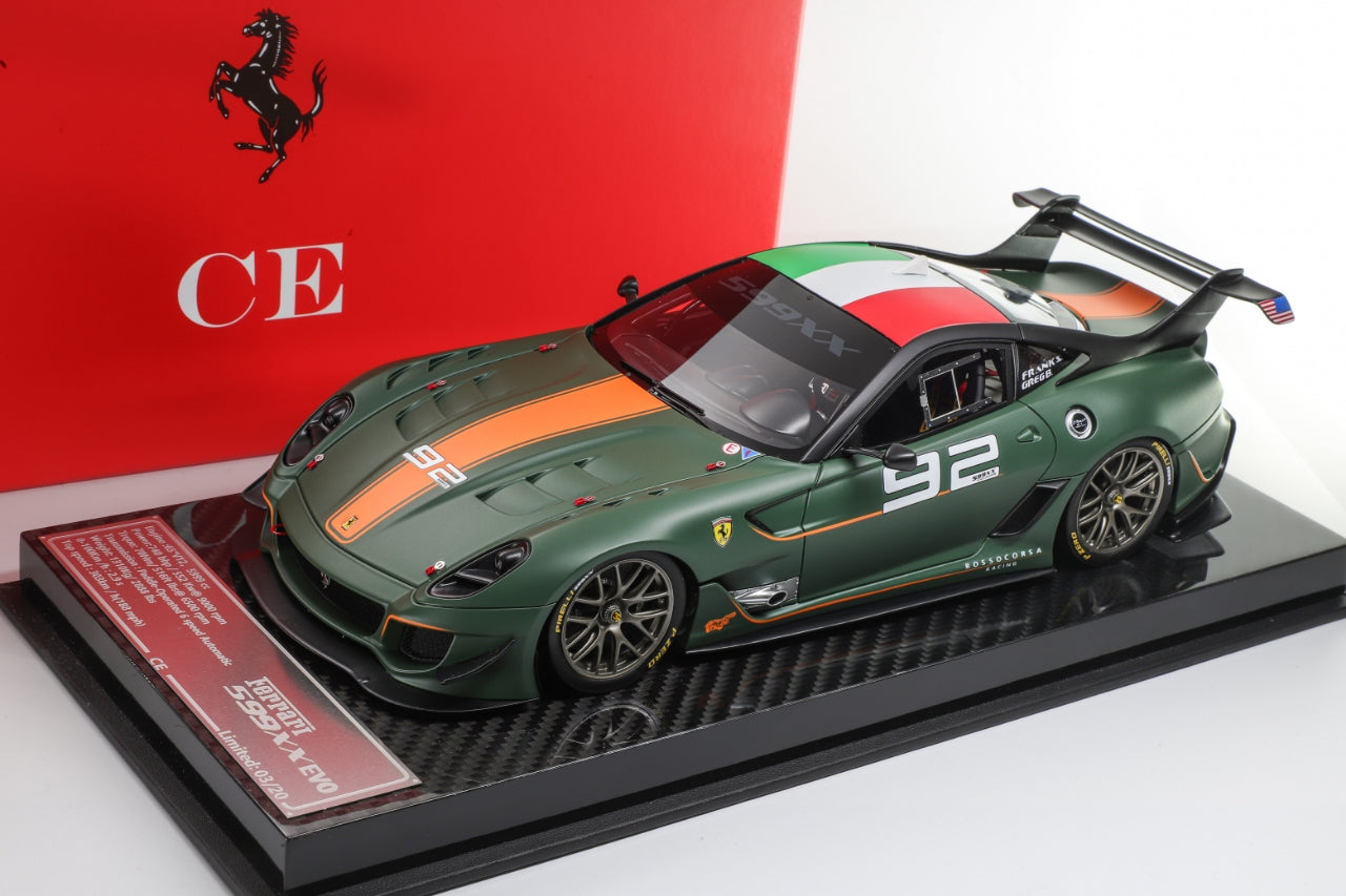 1/18 フェラーリ599XX CE 1:18 Ferrari 599XX Evolution Puma Resin Car Model Color
