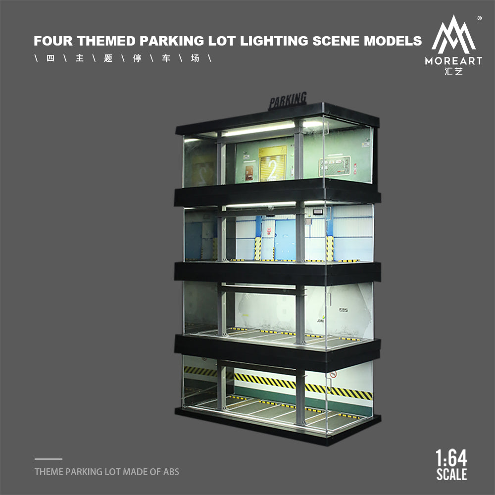 [Preorder] MoreArt 1:64 FOUR THEMED PARKING LOT LIGHTING SCENE MODELS (4 Versions)