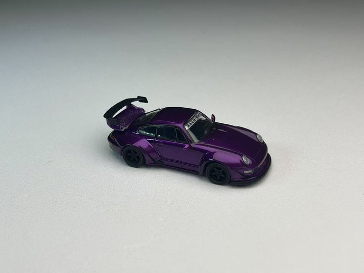 [Preorder] Flame 1:64 Porsche RWB 993 964 Purple Carbon Fiber (2 Versions)