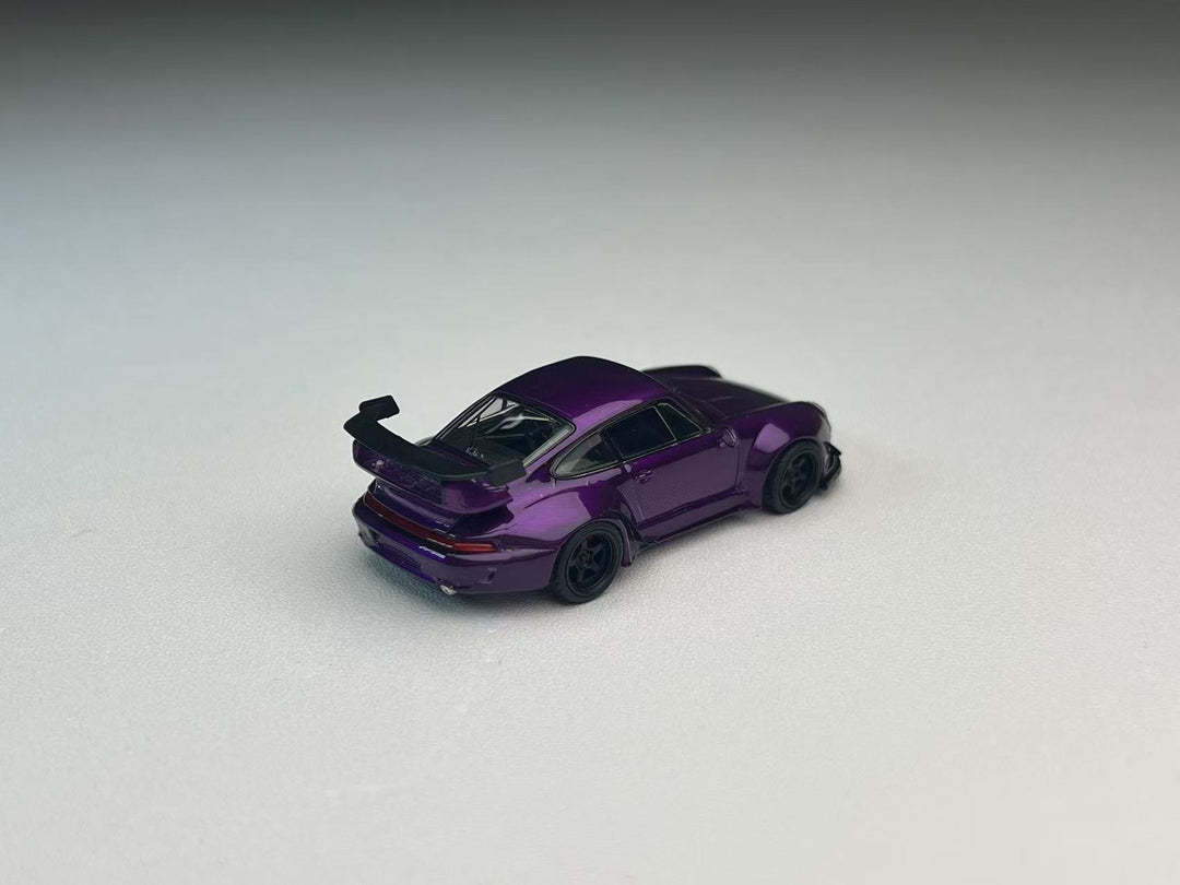 [Preorder] Flame 1:64 Porsche RWB 993 964 Purple Carbon Fiber (2 Versions)