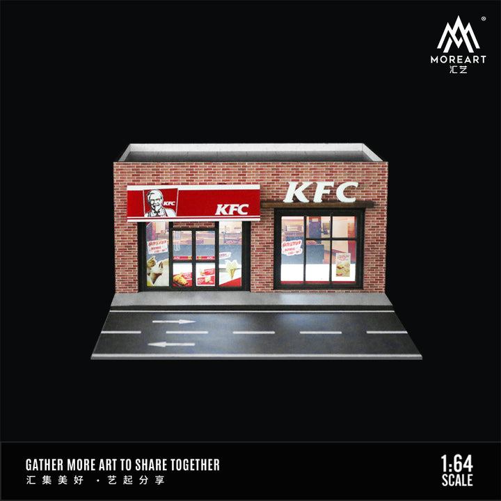 [Preorder] MoreArt 1:64 KFC Catering Store Lighting Version Integrated Scene