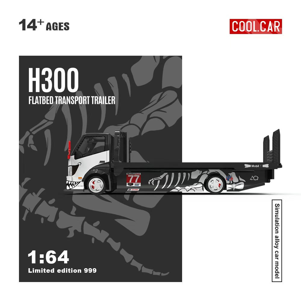 Cool Car 1:64 Hino H300 Flatbed Trailer - Bone Dragon 