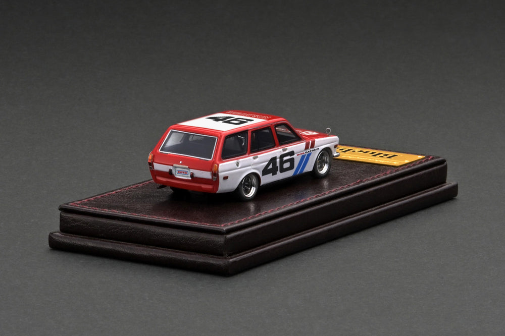 Ignition Model 1:64 Datsun Bluebird (510) Wagon Red/White IG2929 Rear