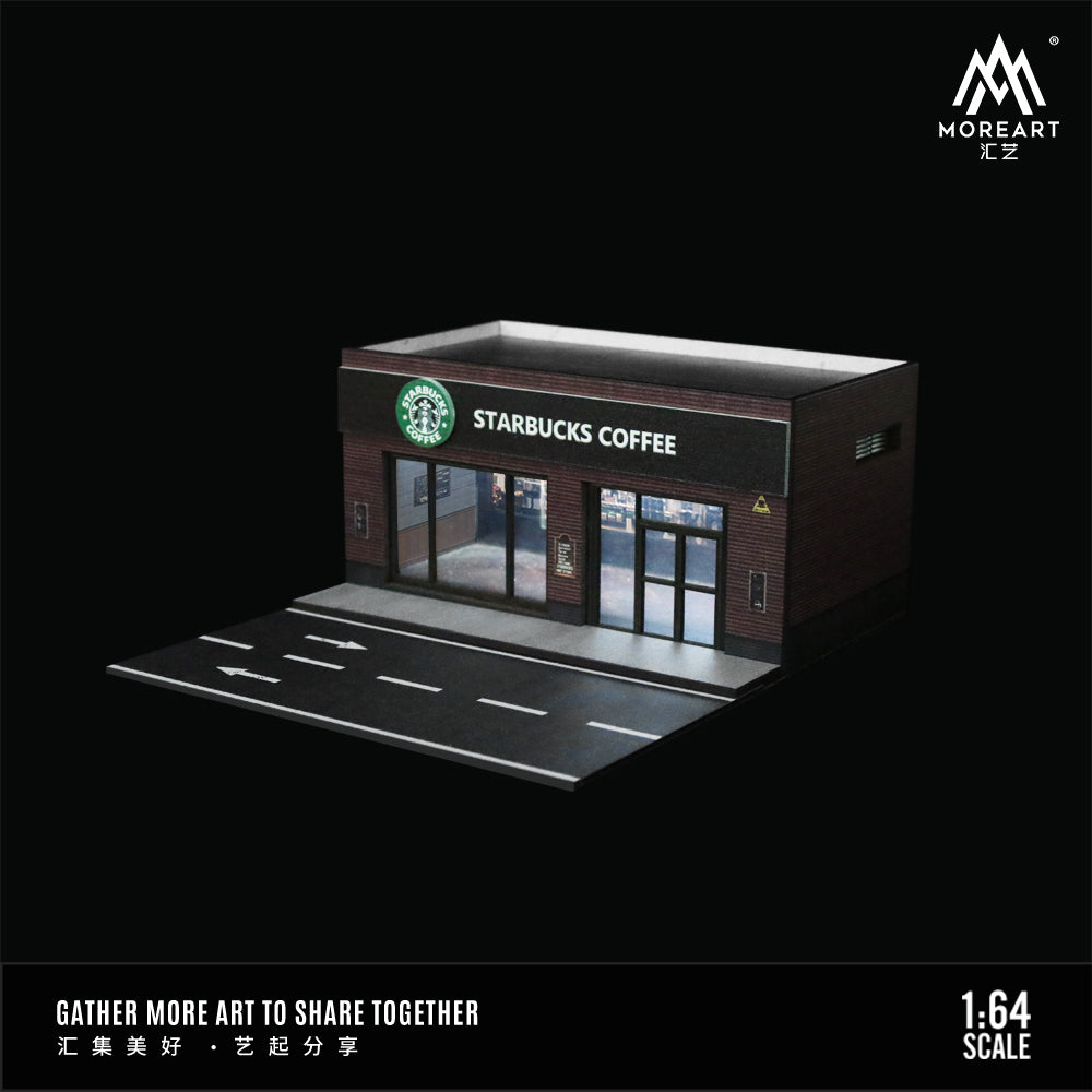 [Preorder] MoreArt 1:64 Starbucks Catering Store Lighting Version Integrated Scene