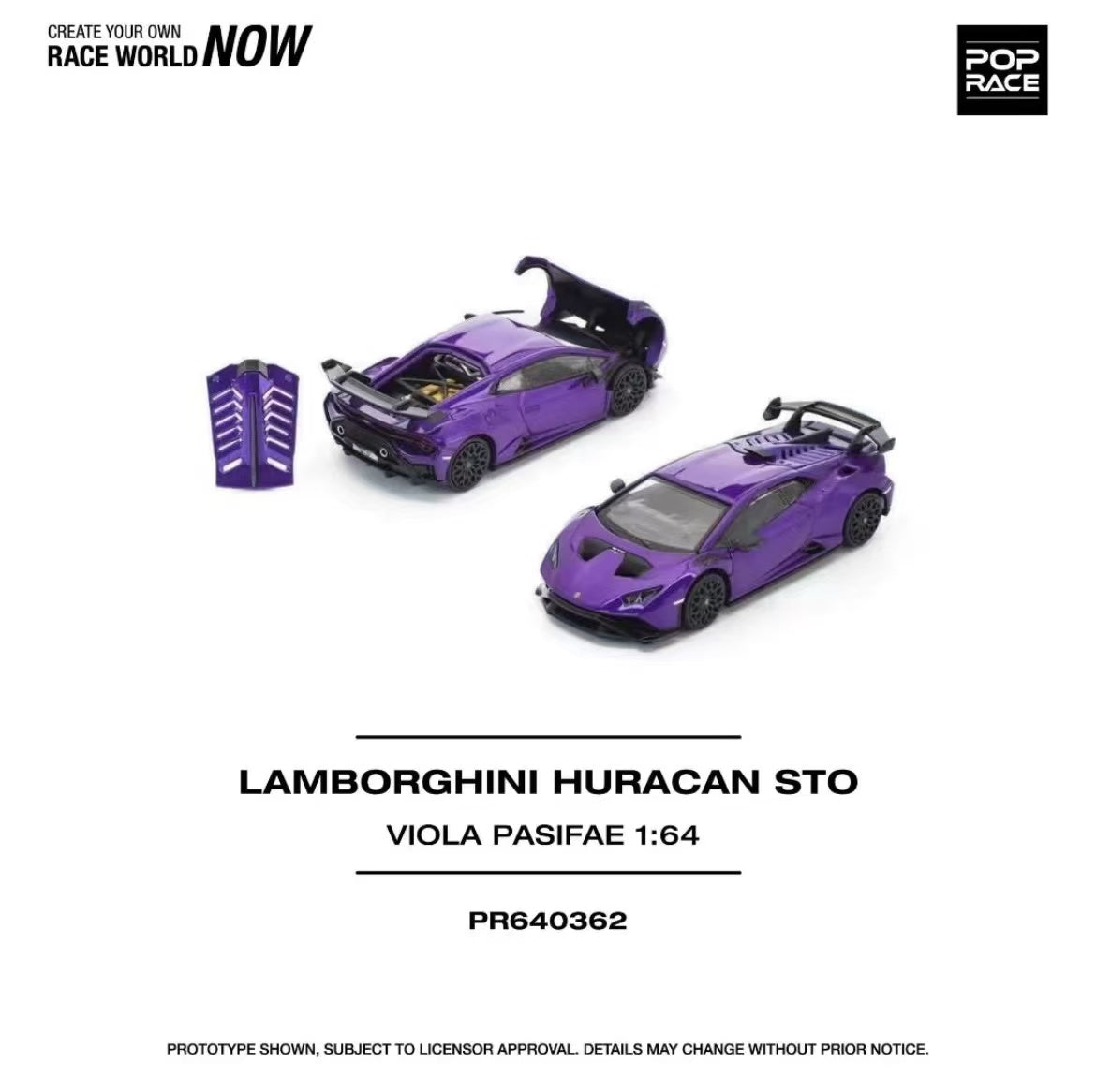 Preorder] POPRACE 1:64 LAMBORGHINI HURACAN STO VIOLA PASIFAE