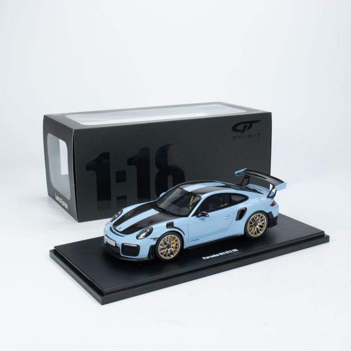 GT Spirit 1:18 Porsche 911(991.2) GT2 RS WEISSACH PACKAGE GULF BLUE