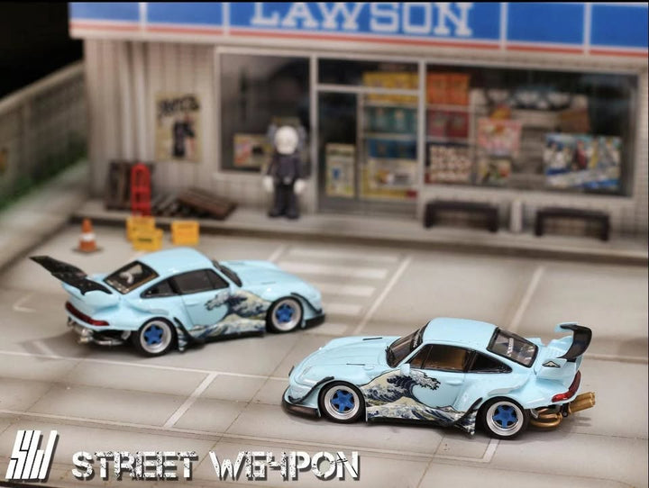 Street Weapon 1:64 Porsche RWB 993 KANAGAWA SURFING livery (2 Versions)