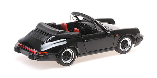 MINICHAMPS 1:18 PORSCHE 911 CARRERA 3.2 CABRIOLET - 1983 - BLACK