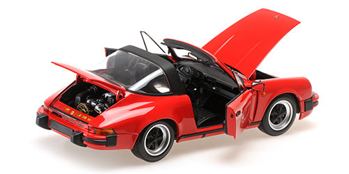 MINICHAMPS 1:18 PORSCHE 911 CARRERA 3.2 TARGA - 1983 - RED